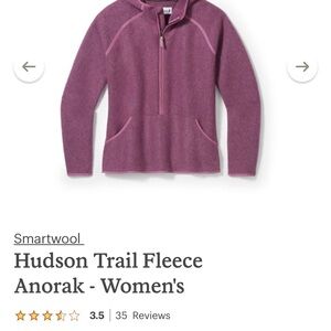 Smartwool Hudson Trail Fleece Anorak - Women's Purple